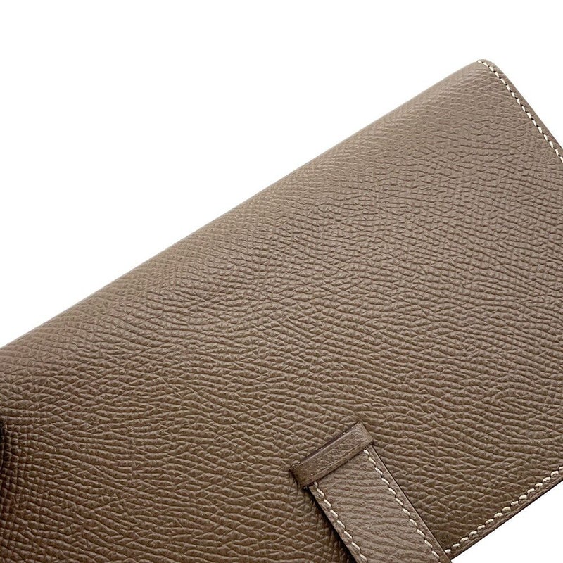 エルメス 長財布 ベアンスフレ エトゥープ/シルバー金具 エプソン A刻印 HERMES 財布