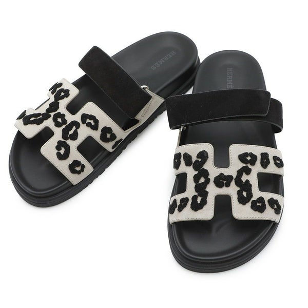 エルメス サンダル シプレ シェーブル シェーヴル・ヴェロア・テュフテ レディースサイズ38 HERMES 靴