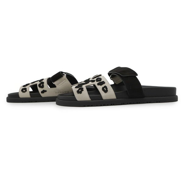 エルメス サンダル シプレ シェーブル シェーヴル・ヴェロア・テュフテ レディースサイズ38 HERMES 靴