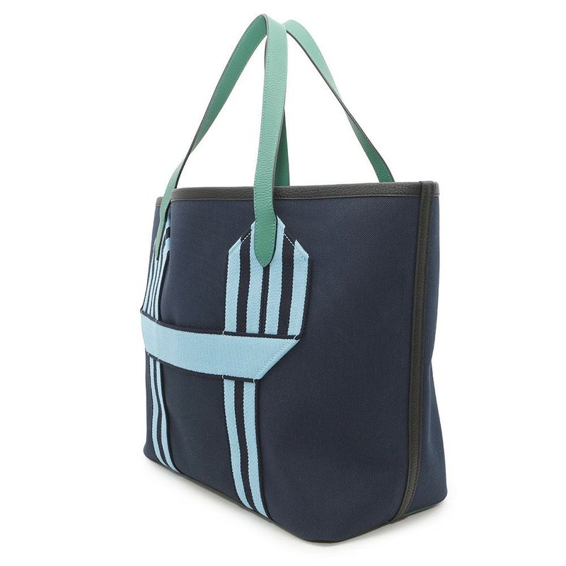 エルメス トートバッグ ピュール サングルマリン/ヴェールヴェルティゴ トワルミリタリー/トリヨンクレマンス/サングルウーリー U刻印