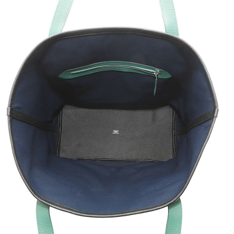 エルメス トートバッグ ピュール サングルマリン/ヴェールヴェルティゴ トワルミリタリー/トリヨンクレマンス/サングルウーリー U刻印