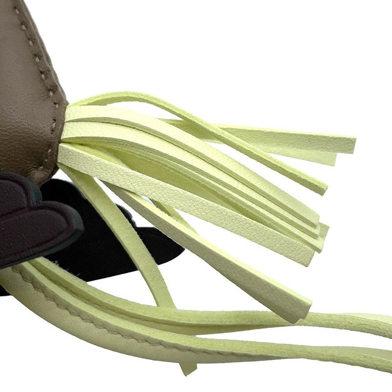 エルメス バッグチャーム ロデオPM ペガサス エトゥープ/ジョーヌミルトン/ルージュセリエ ラムスキン W刻印