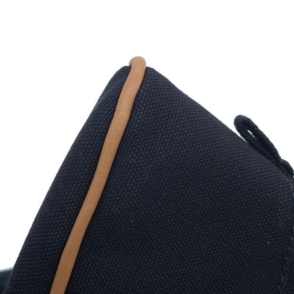 エルメス ポーチ ボリードポーチ ミニミニ ブラック/シルバー金具 コットン HERMES 小物入れ 黒