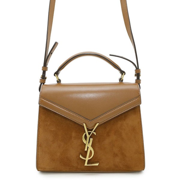 サンローランパリ ハンドバッグ カサンドラ トップハンドル スエード レザー 623930 2wayショルダーバッグ