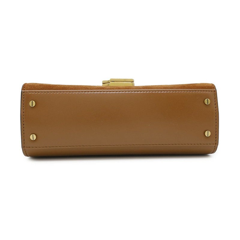 サンローランパリ ハンドバッグ カサンドラ トップハンドル スエード レザー 623930 2wayショルダーバッグ