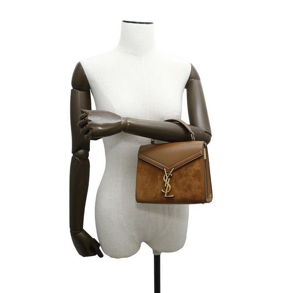 サンローランパリ ハンドバッグ カサンドラ トップハンドル スエード レザー 623930 2wayショルダーバッグ