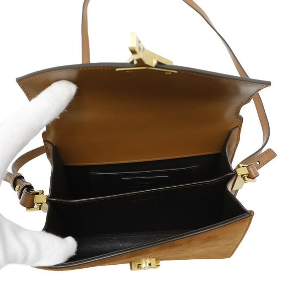 サンローランパリ ハンドバッグ カサンドラ トップハンドル スエード レザー 623930 2wayショルダーバッグ