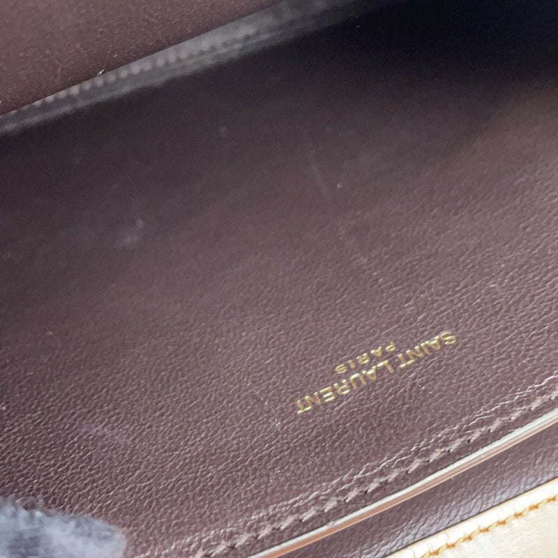 サンローランパリ ハンドバッグ カサンドラ トップハンドル スエード レザー 623930 2wayショルダーバッグ