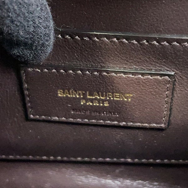 サンローランパリ ハンドバッグ カサンドラ トップハンドル スエード レザー 623930 2wayショルダーバッグ