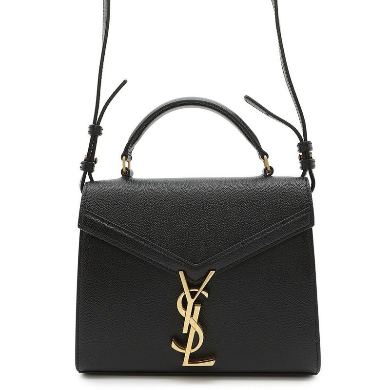 サンローランパリ ハンドバッグ カサンドラ トップハンドル レザー 623930 2wayショルダーバッグ 黒