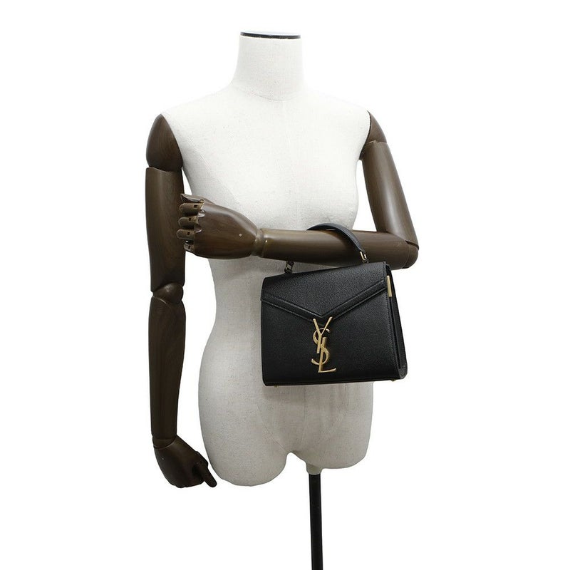 サンローランパリ ハンドバッグ カサンドラ トップハンドル レザー 623930 2wayショルダーバッグ 黒