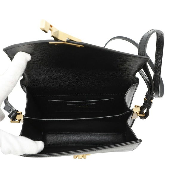 サンローランパリ ハンドバッグ カサンドラ トップハンドル レザー 623930 2wayショルダーバッグ 黒