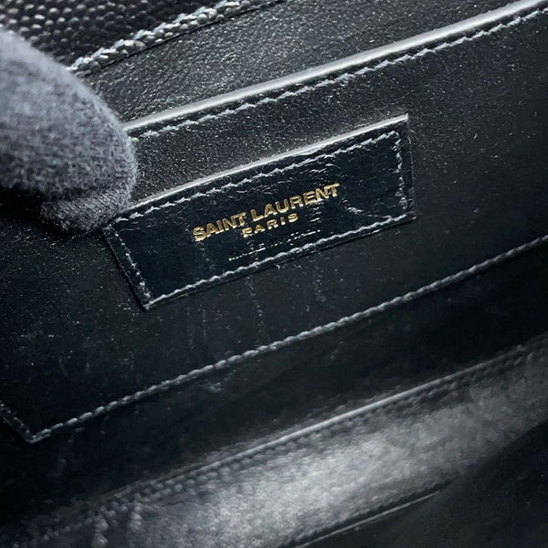 サンローランパリ ハンドバッグ カサンドラ トップハンドル レザー 623930 2wayショルダーバッグ 黒