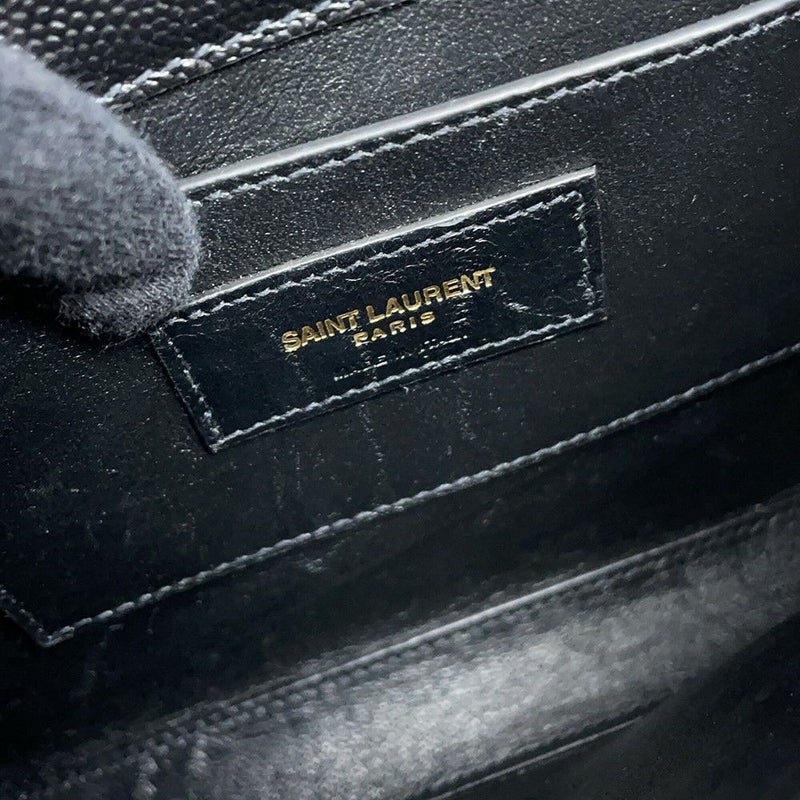 サンローランパリ ハンドバッグ カサンドラ トップハンドル レザー 623930 2wayショルダーバッグ 黒