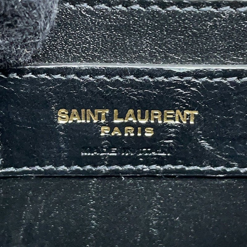 サンローランパリ ハンドバッグ カサンドラ トップハンドル レザー 623930 2wayショルダーバッグ 黒