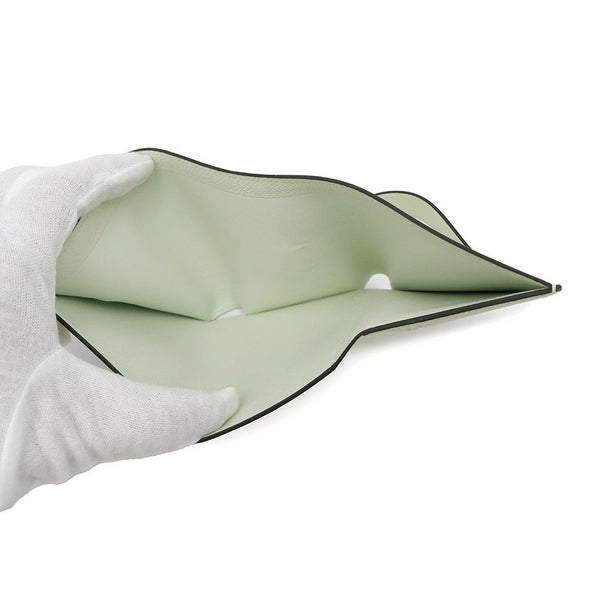 エルメス 三つ折り財布 ベアンコンビネ ヴェールフィズ/シルバー金具 エプソン B刻印