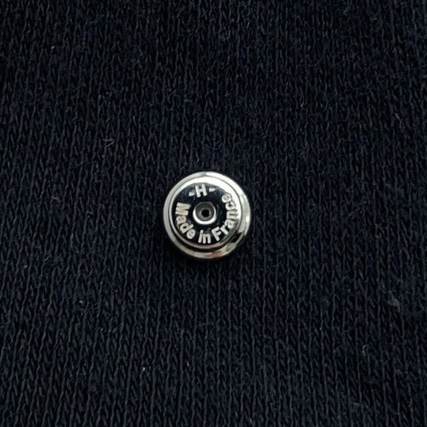 エルメス ピアス ミニ・ポップアッシュ マロングラッセ/シルバー金具 Hモチーフ HERMES Pop H ポップH