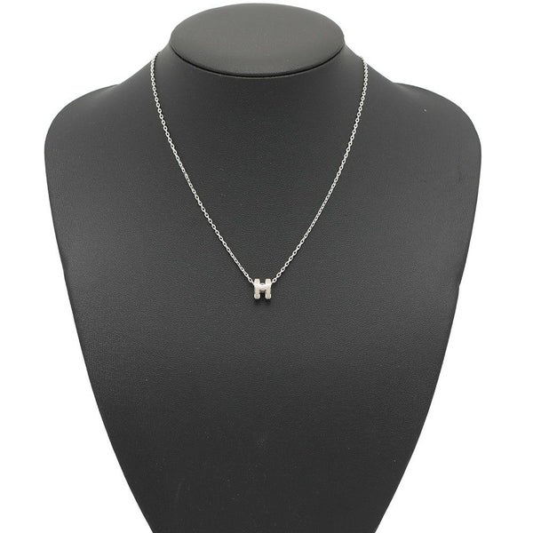 エルメス ネックレス ミニ・ポップアッシュ マロングラッセ/シルバー金具 アクセサリー ポップH
