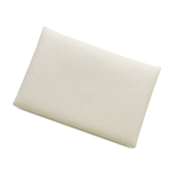 エルメス カードケース カルヴィ ナタ/シルバー金具 シェブルミゾル K刻印 HERMES 名刺入れ シェーブル