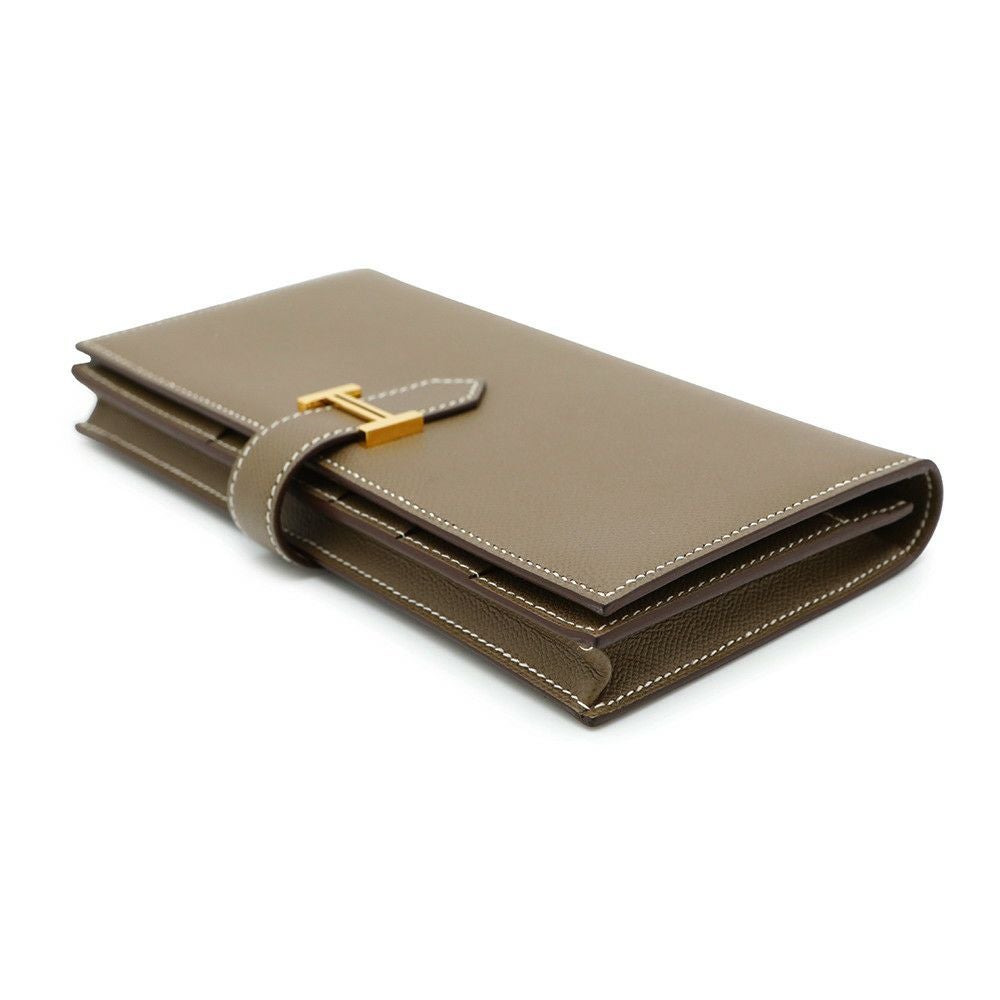 エルメス 長財布 ベアンスフレ エトゥープ/ゴールド金具 ヴォー エルメス 長財布 ベアンスフレ エトゥープ/ゴールド金具 ヴォー