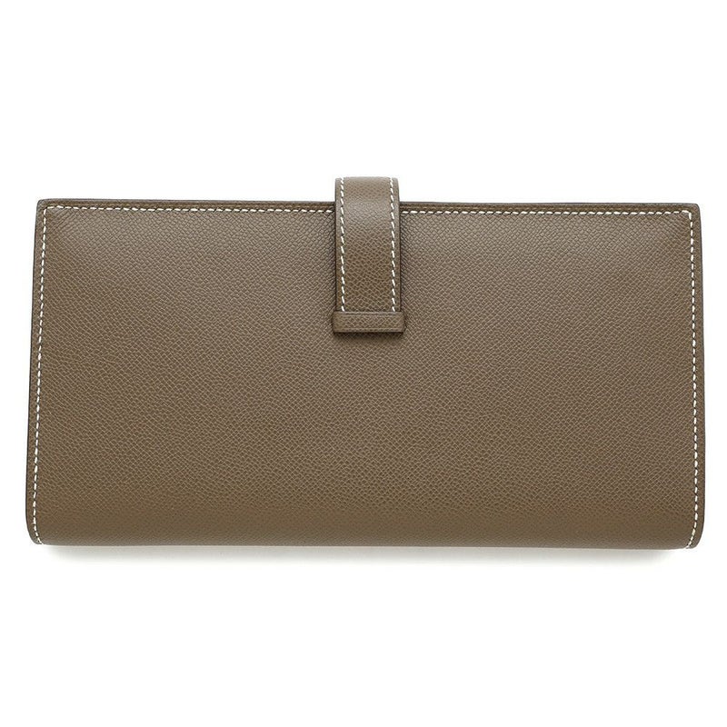 エルメス 長財布 ベアンスフレ エトゥープ/ゴールド金具 ヴォーマダム B刻印 HERMES 財布