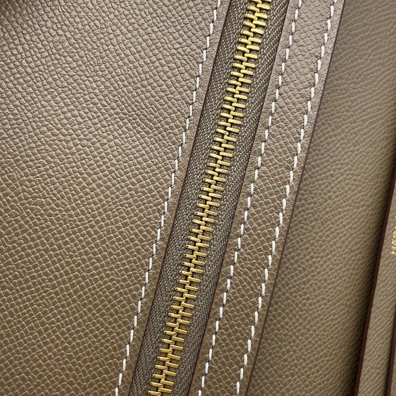 エルメス 長財布 ベアンスフレ エトゥープ/ゴールド金具 ヴォーマダム B刻印 HERMES 財布