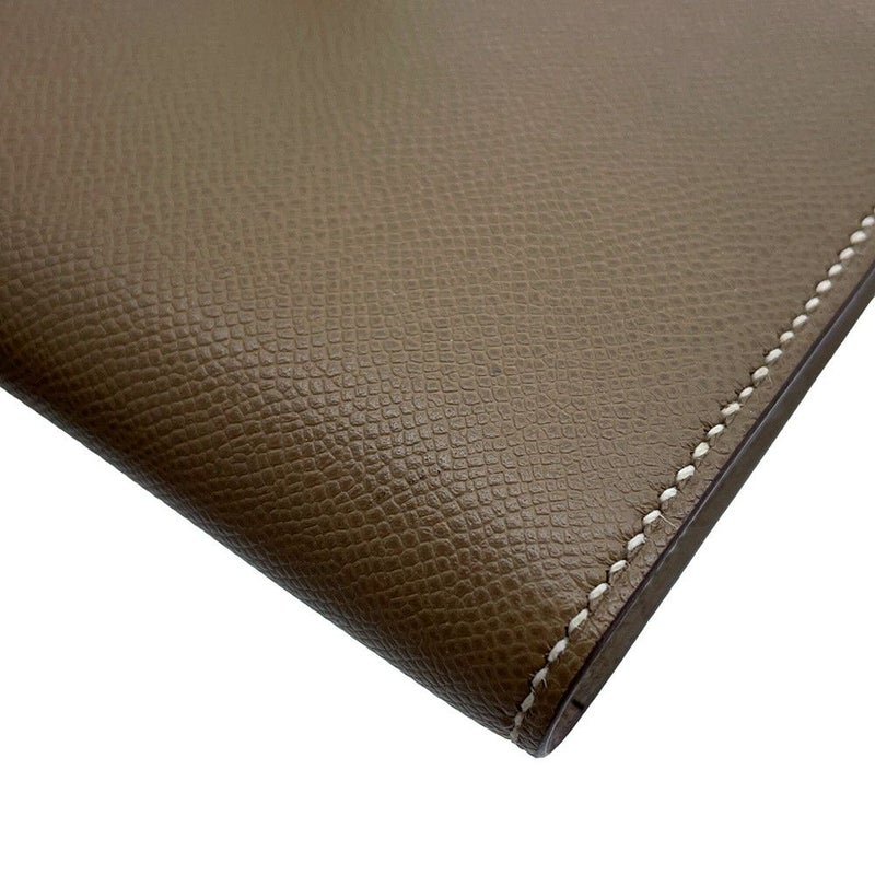 エルメス 長財布 ベアンスフレ エトゥープ/ゴールド金具 ヴォーマダム B刻印 HERMES 財布