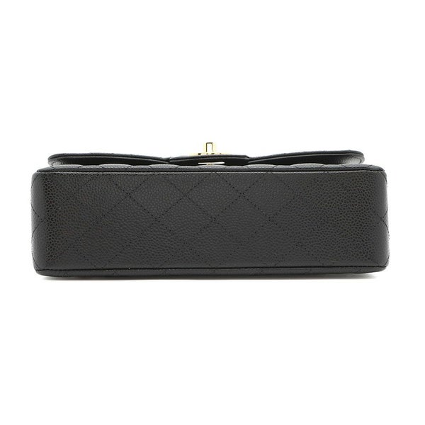 シャネル チェーンショルダーバッグ マトラッセ23 ココマーク ダブルチェーン キャビアスキン A01113 CHANEL 黒