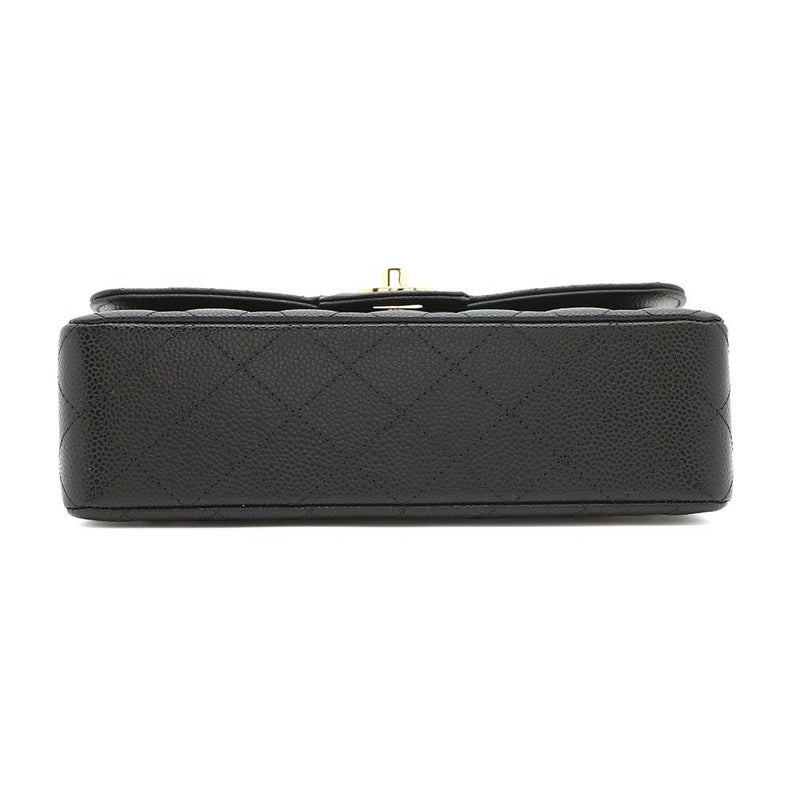 シャネル チェーンショルダーバッグ マトラッセ23 ココマーク ダブルチェーン キャビアスキン A01113 CHANEL 黒