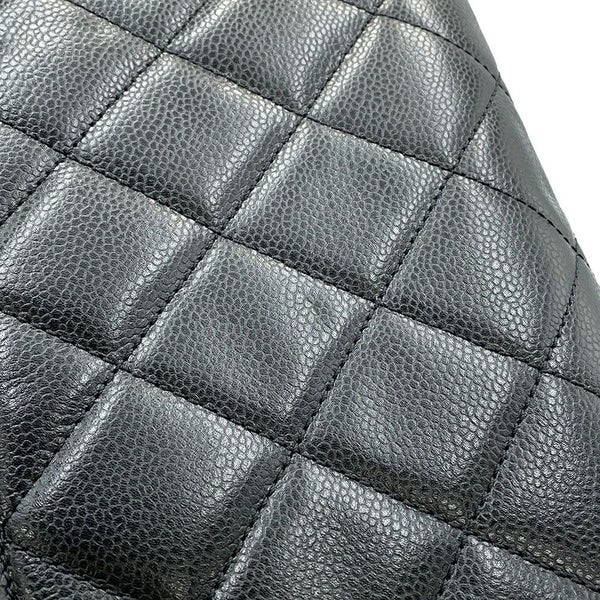 シャネル トートバッグ マトラッセ ココマーク ダブルチェーン キャビアスキン A67294 CHANEL ショルダーバッグ 黒