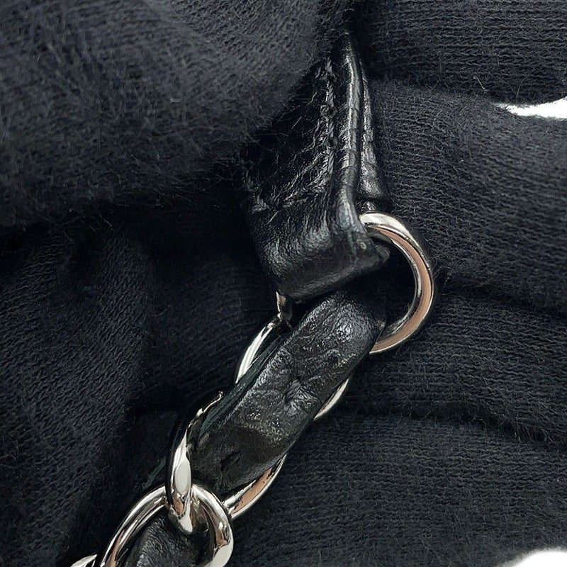 シャネル トートバッグ マトラッセ ココマーク ダブルチェーン キャビアスキン A67294 CHANEL ショルダーバッグ 黒