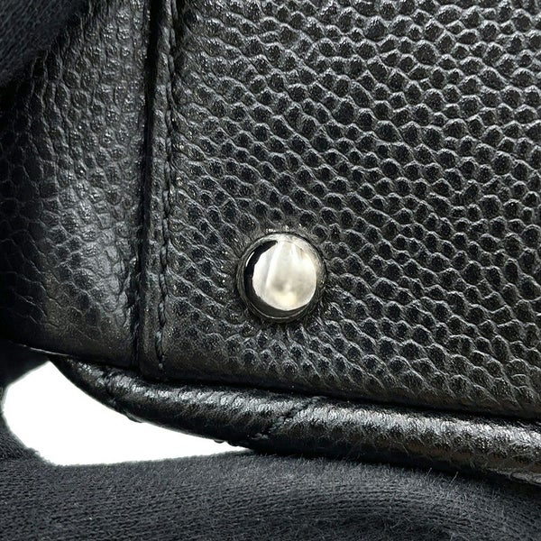 シャネル トートバッグ マトラッセ ココマーク ダブルチェーン キャビアスキン A67294 CHANEL ショルダーバッグ 黒