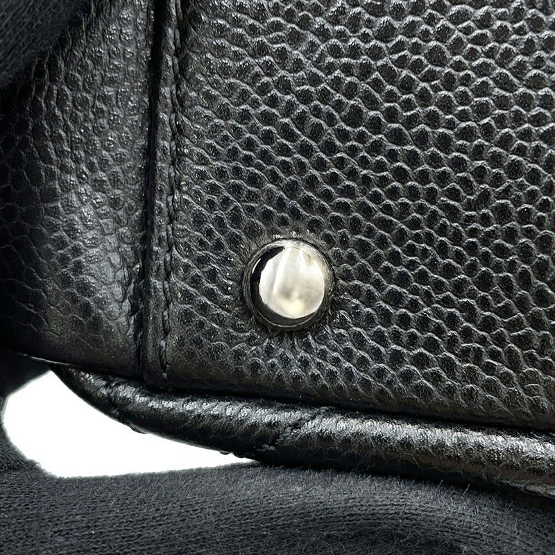 シャネル トートバッグ マトラッセ ココマーク ダブルチェーン キャビアスキン A67294 CHANEL ショルダーバッグ 黒