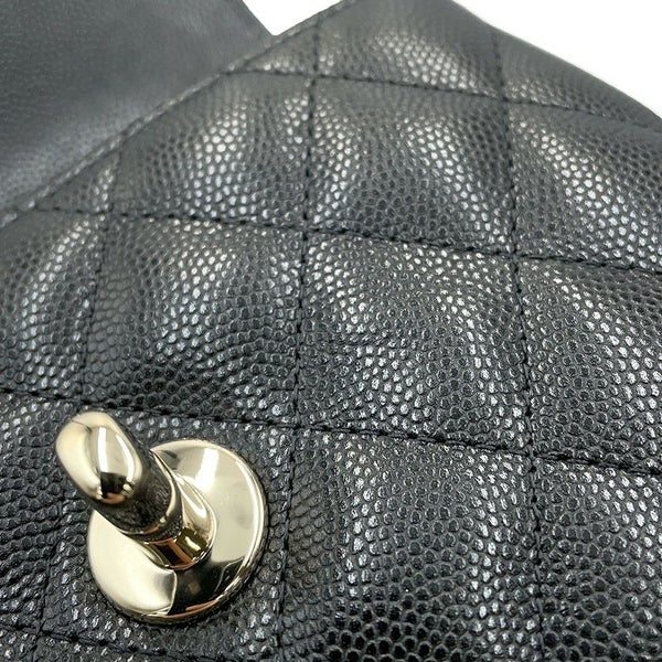 シャネル ハンドバッグ マトラッセ ココハンドル ミニミニ キャビアスキン AP4244 2wayチェーンショルダー 黒