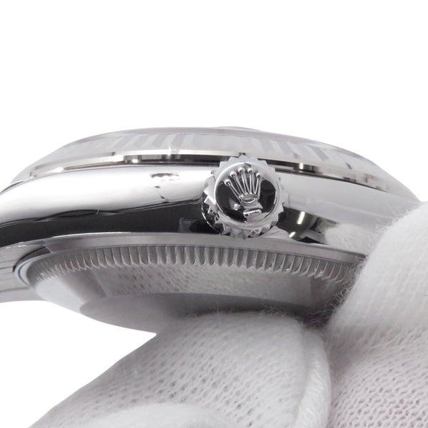 ロレックス デイトジャスト31 SS/K18WG ランダムシリアル ルーレット 278274 ROLEX 腕時計 ダークグレー文字盤