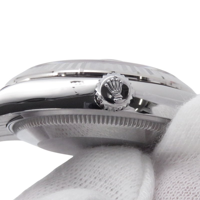 ロレックス デイトジャスト31 SS/K18WG ランダムシリアル ルーレット 278274 ROLEX 腕時計 ダークグレー文字盤
