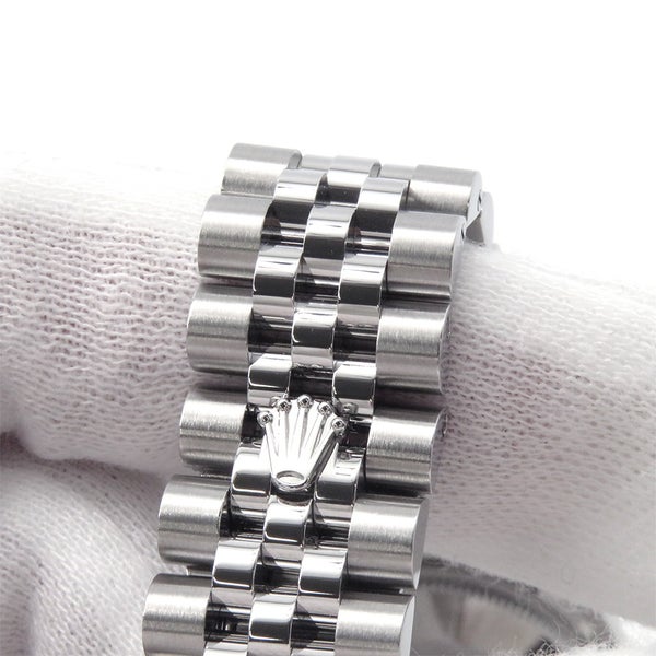 ロレックス デイトジャスト31 SS/K18WG ランダムシリアル ルーレット 278274 ROLEX 腕時計 ダークグレー文字盤