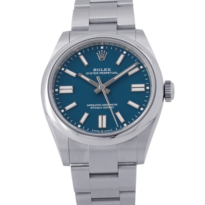 ロレックス オイスターパーペチュアル 41 ランダムシリアル ルーレット 134300 ROLEX 腕時計 メッドブルー文字盤