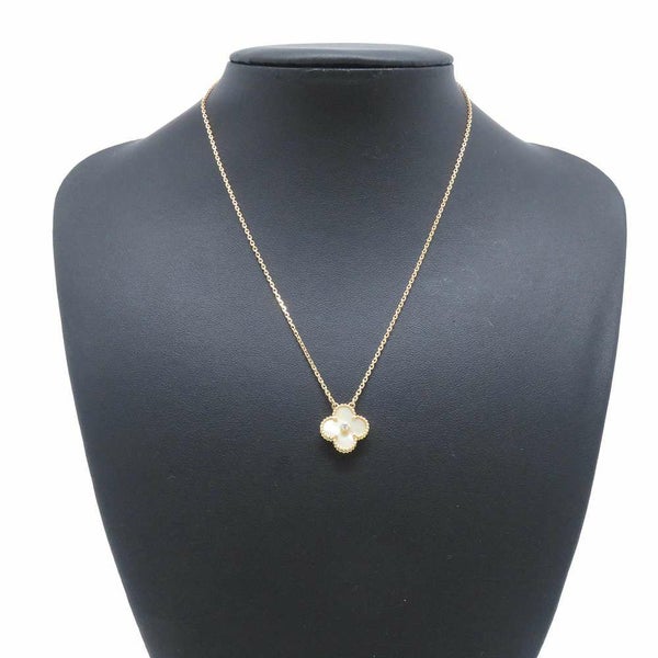 ヴァンクリーフ&アーペル ネックレス ヴィンテージ アルハンブラ ペンダント マザーオブパール ダイヤ K18YG VCARP2R700 2018年 ホリデー