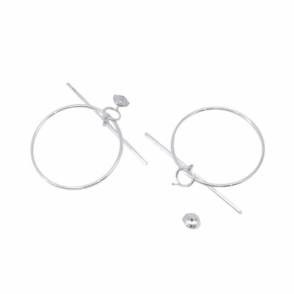 エルメス ピアス ループMM Loop SV925 シルバー HERMES ジュエリー アクセサリー