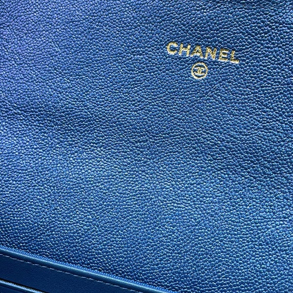 シャネル 長財布 クラシック ロング フラップ ウォレット マトラッセ ココマーク キャビアスキン AP0241 CHANEL 財布 メタリック