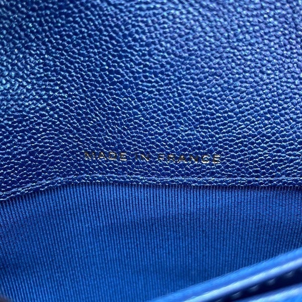 シャネル 長財布 クラシック ロング フラップ ウォレット マトラッセ ココマーク キャビアスキン AP0241 CHANEL 財布 メタリック