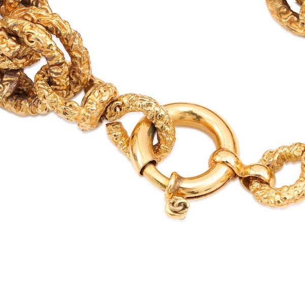 シャネル ブレスレット ココマーク 溶岩モチーフ 93A CHANEL アクセサリー