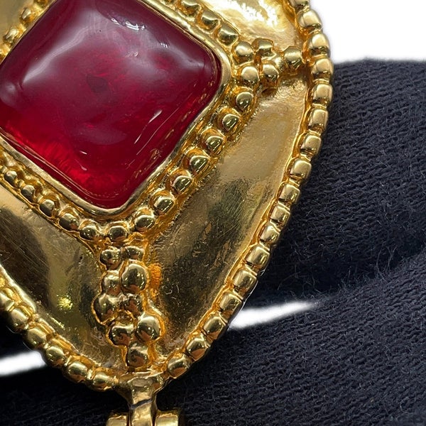 シャネル ブローチ ココマーク メタル グリポア カラーストーン CHANEL アクセサリー