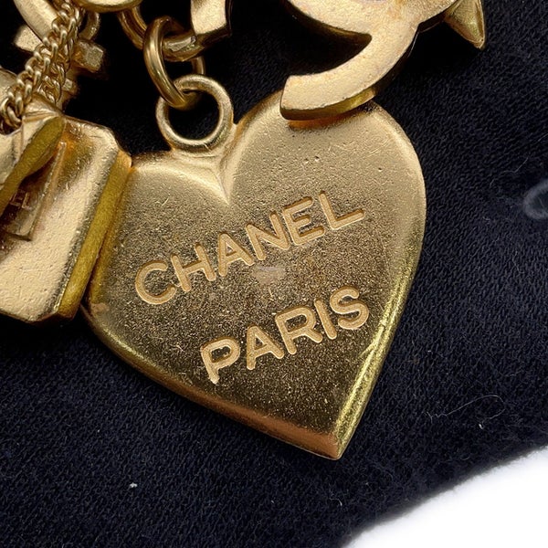 シャネル ベルト チャーム付き ココマーク レザー 96P サイズ70 CHANEL ベルト 黒