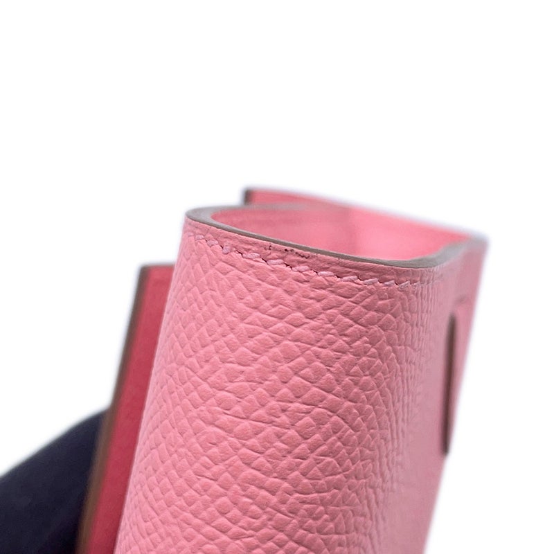 エルメス ケリーウォレット ロング トゥーゴー ローズサクラ/シルバー金具 エプソン K刻印 財布