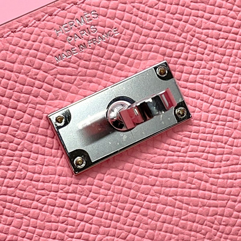 エルメス ケリーウォレット ロング トゥーゴー ローズサクラ/シルバー金具 エプソン K刻印 財布