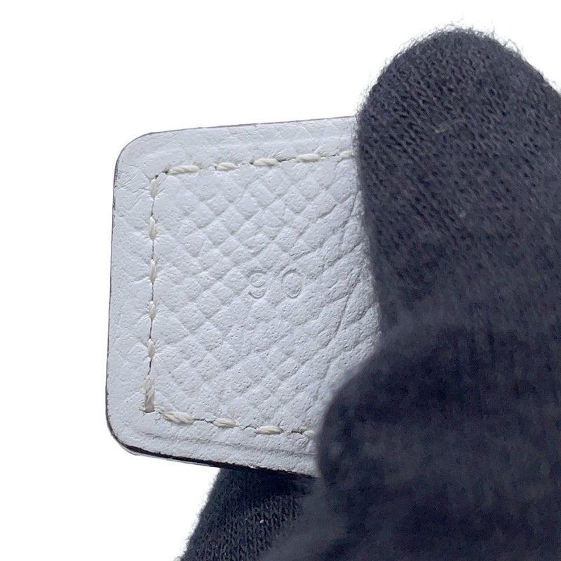 エルメス ベルト ライダー キャバン/ホワイト/ゴールド金具 エプソン C刻印 サイズ90 HERMES メンズ