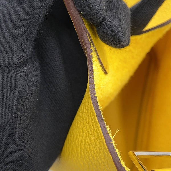 エルメス ハンドバッグ ピコタンロックPM ジョーヌアンブル/シルバー金具 トリヨンクレマンス W刻印 HERMES