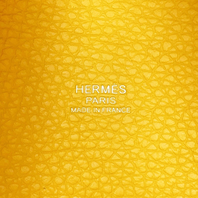 エルメス ハンドバッグ ピコタンロックPM ジョーヌアンブル/シルバー金具 トリヨンクレマンス W刻印 HERMES